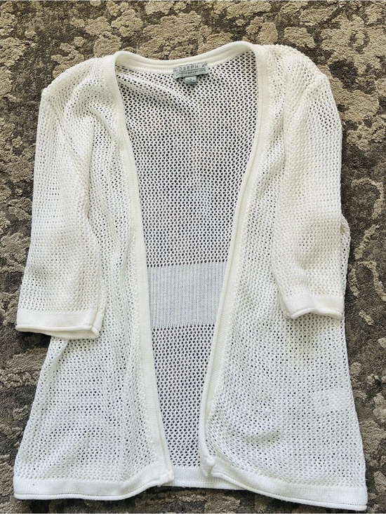 Joseph Sweaters - Joseph Cream Open-Knit Lightweight Cardigan